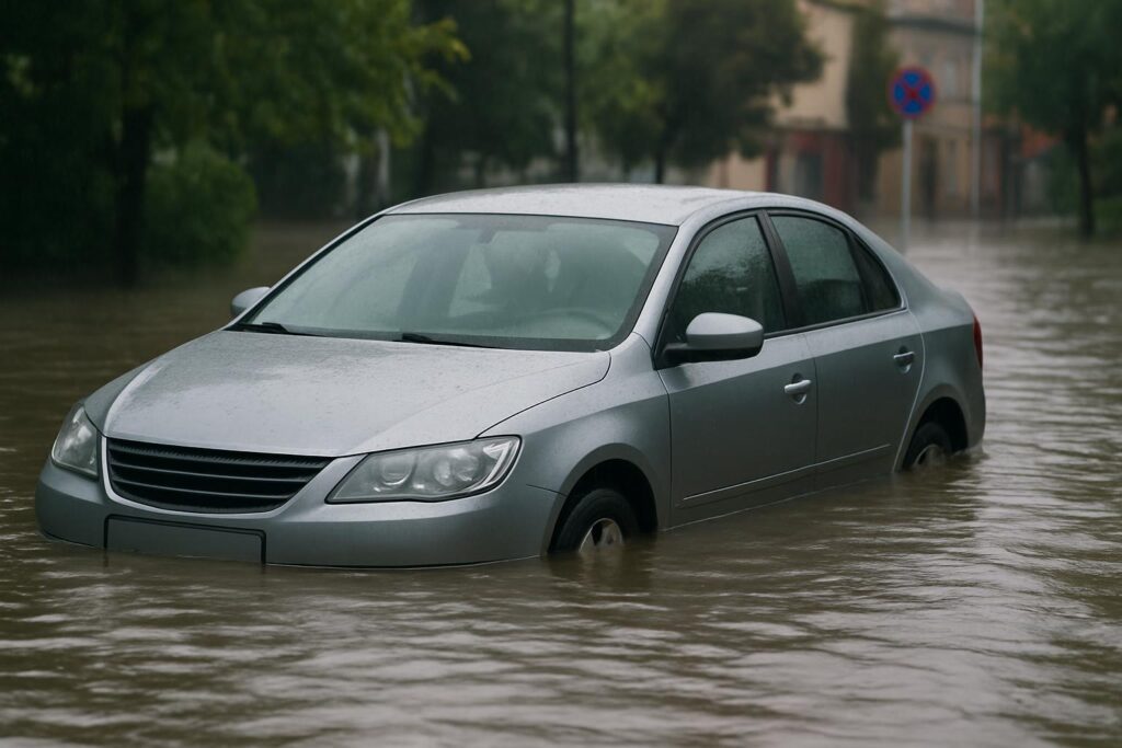 Auto zalane wodą – co robić i czy da się je uratować