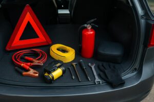 Co trzymać w aucie na wypadek awarii – lista niezbędnego wyposażenia