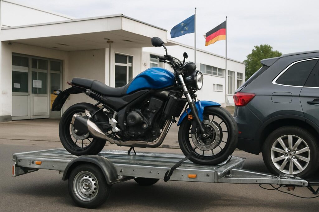 Transport motocykla z Niemiec – formalności i ceny 2026