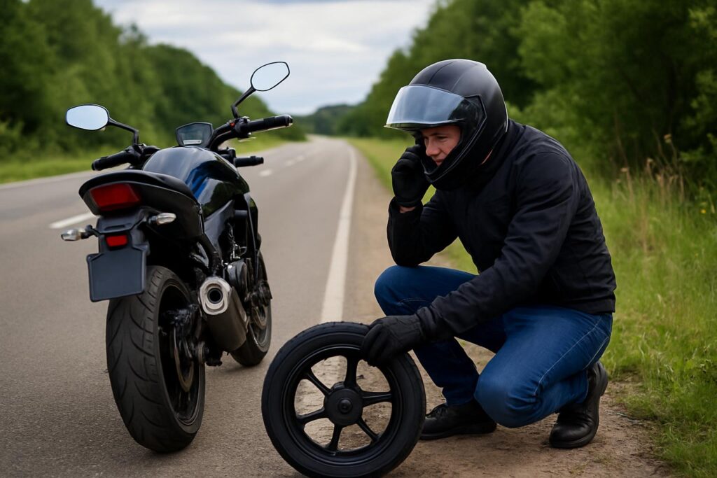 Awaria motocykla w trasie – co zrobić i jak wezwać pomoc