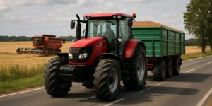 Transport maszyn rolniczych – ciągniki, kombajny, przyczepy