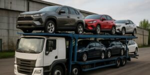 Laweta dla dealerów – hurtowy transport aut z aukcji