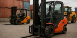 Transport wózków widłowych i urządzeń przemysłowych