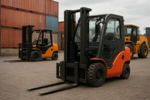 Transport wózków widłowych i urządzeń przemysłowych
